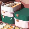 Storage Boxes Bins Light Luxury Drawer Type Plastic Container Organizer for Underwear Panties Bra Socks Tie Divider Box Closet 230912