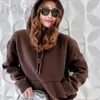 Damen Hoodies Sweatshirts Designer 23 Frühherbstkollektion Neue Kapuzenpullover Damen Top Körperliche Farbe ist für Männer und Frauen sehr schön 00A7BKAR