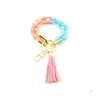 6 colori pulsanti acrilici Talimentazione bracciale Torchia personalizzato Pendante Pendente Ring a mano Female Braccialetti Delivery Deliring Delivery