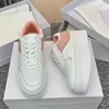 Block Sneakers Optic White Women Thick Sole Small White Shoes Wedge Outsole Calfskin High Quality Designer Casual Shoes Walking Shoes Chaussure Femme