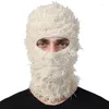 Baskar full ansikte tofsar täcker skidbalaclava vinter mask hattar kvinnor män kamouflage multicolor taktisk cs stickad mössa hatt