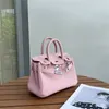 Designer handtas Platina Hoge klasse Togo koeienhuid Roze mini-tas Handtasje Zomermode Veelzijdige crossbody damestas