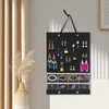 Jewelry Pouches Hanging Organizer Storage Double Sided Earrings Hanger Holder For Showcase Wall