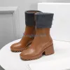 Women Boot Betty Boot Designer Shoes Pvc Rain Boots Mallo Abkle Welly Jamie Shoe Beeled Knee-High Waterproof Outdoor Platform Rainshoes