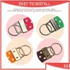 Keychains Lanyards 60 Pcs Key Fob Hardware Set Include 20 Wristlet With Keyring And Keychain Tassel Swivel Snap Hook Drop Delivery Fas Dhn35