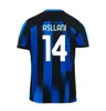 23-24 LAUTARO 10 LUKAKU 90 Maglia da calcio Home Away Qualità tailandese personalizzata ASLLANI 14 BARELLA 23 GOSENS 8 DE VRIJ 6 ERIKSEN 24 dhgate Sconto Abbigliamento da calcio