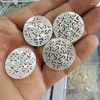 Charms 2st Nature Saltwater Shell Pendants Mother of Pearl 25mm White and Black Colors Bra quanlity S