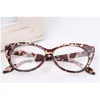 Sonnenbrillenrahmen Großhandel - Vintage Red Leopard Black Brillengestell Mode Klassische Katzenaugen Design Klare Linse Brillen Brillen F Dh76V