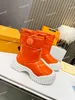 Tasarımcı Ruby Flat Boot Kadınlar Down Boot Snow Bootties Çöl Sonbahar Kış Boot Thunky Topuk Lüks Siyah Kauçuk Platform Günlük Yağmur Boot
