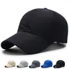 Bollmössor unisex utomhussport som kör baseball cap mesh hatt män snabbtorkande sommarvisor Autumn Winter Gym