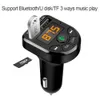 Transmissor FM Bluetooth Car MP3 Audio Player Kit mãos livres para carro 5V Carregador USB duplo TF U Disk Music Player ZZ