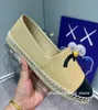 Frankreich Marke Delicate Fisherman Schuhe Frau gesteppte Espadrilles Schuhe Kanal Stiching Gummi Wohnungen Frauen Oxfords Leder Sneakers Femme Luxus Designer Loafer