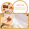 Present Wrap 12 PCS DECED TACK PASTY BEABLE CARDS inbjudan Tecknad design Välsigande vit festival barn