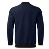 Herrdräkter Fashion Jacket Casual Spring Autumn Single Breasted Stand Collar dragkedja MAN KLÄNNING PROM POL för Male 1 PC