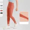 LU-1456 Dziewczyny joga legginsy dzieci cienkie rajstopy dresowe miękkie sporty sporty ciasne dzieci tańczące chude spodnie