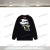 Xinxinbuy Men Designer Hoodie Sweatshirt 23SS Duck Graffiti Back Print Långärmkvinnor Svart Grön brun grå vit S-2XL