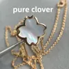 Designer de jóias colar trevo colar 4 folhas pingente de luxo cadeia de moda para mulheres pulseira jóias de noivado 5A qualidade com caixa de marca
