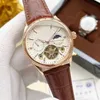 Men's top luxury watch Large flywheel automatic mechanical watch Leather strap Luxury business watch