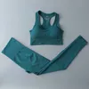 Women 2 Piece Sport Gym Clothes Fitness Wear Workout Pant Seamless Leggings Yoga Bra Sportwear Crop Top Active Workout Suit