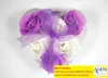 Nytt vackert hjärtaformat Bicolor Rose Soap Flower Bath Soap Flower för romantisk bröllop Favor Valentines Day Gifts ZZ