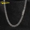 Wholesale Price Hip Hop Jewelry Cuban Chain Necklace for Men 925 Sterling Silver Micro Pave Zirconia Diamond Cz Cuban Link Chain