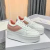 Block Sneakers Optic White Women Thick Sole Small White Shoes Wedge Outsole Calfskin High Quality Designer Casual Shoes Walking Shoes Chaussure Femme