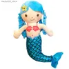 Poupées en peluche Peluche Dessin animé Sirène Humanoïde Poupée Oreiller Enfant Confortable En Peluche Peluche Mignon Poupée Confortable Oreiller 30 cm Q230913