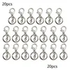 Keychains colhedas 20pcs metal gancho de gancho de gancho de lagosta Cabinhos de chaveiros de chaves de chaves de chave de chave