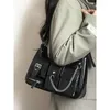 Sacs de taille en cuir PU pour femmes, sac à bandoulière avec chaînes de mode pour Harajuku Y2k Design Punk Bolso Mujer, sacs à main et sacs à main