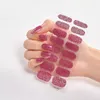 Pegatinas de esmalte de uñas de envoltura completa, tiras de uñas de gel autoadhesivas, calcomanías artísticas con lima de uñas para el hogar, mujeres, niñas, decoraciones de uñas DIY