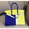 Handbags Handbag Bag Designer 25 30 35 Bags Togo Semi Handmade All Handmade Lacquered Women's Women's Original Logo Leather