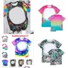 Party Favor Leopard Print SubliMation Bleached Shirts Heat Transfer Blank Bleach Shirt Polyester T-shirts Us Män Kvinnor Supplies Drop D DHPGD