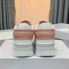 Block Sneakers Optic Blanc Femmes Semelle épaisse petites chaussures blanches semelle extérieure compensée en cuir de veau de haute qualité Chaussures de sport de créateur Chaussures de marche chaussure femme