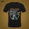 Designer Summer Skull T-shirt PP Designer Pleins T-shirt Philipps Phillip designer Plain Men Strass À Manches Courtes O-cou Chemise Tee Skulls Pr 601