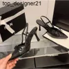 Novos sapatos de vestido 23ss Designer sandálias gatinho salto alto laço toe cor combinando salto alto marca de moda verão apontou para trás único mulheres sapatos de salto alto