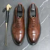 Geklede schoenen Heren Comfortabele mode Echt leer Heren Dagelijks Zakelijk Casual Formeel Veterschoenen 230912