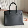 Handbag Versatile Designer Bag Leather Women's Lychee Grain Togo Calf Bride Casual Tote Fashion