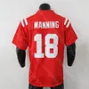 Maillot de football Ole Miss Rebels College Jaxson Dart Quinshon Judkins Tre Harris Spencer Sanders Eli Manning Coleman Watkins Bentley IV Wade Trigg Metcalf Corral