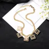 20 Style Women Pendant Neckor Letter C Logo Luxury Designer Ccity Jewelry Woman Pearl Sweater Chain Gold Necklace 6544