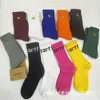 Karhart – chaussettes en serviette pour hommes, marque nord-américaine, à la mode, fond épais, étiquette dorée brodée, lettre moyenne, sport