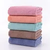 Toalla de secado rápido Microfibra Head Wrap Bufanda Coral Fleece Lavado rápido Limpieza del cabello para secar rizado largo grueso