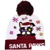 Christmas Decorations Cross-Border Autumn And Winter Fashion Led Light Knit Hat Lights Party Warm Adt Ball Hat2023 Drop Delivery Home Dhzg3