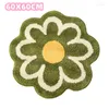 Tapis imitation cachemire tapis de sol mignon fleur rose salle de bain absorbant antidérapant salon tapis pour enfants