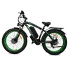 미국 스톡 26 인치 2000W 더블 모터 AWD 유압 브레이크 전기 자전거 48V 20AH 배터리 ebike 7 속도 4.0 지방 타이어 전기 자전거