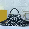 Damen-Tragetaschen, Designer-Umhängetaschen, bunte Druck-Tragetaschen, Wave Point-Handtasche, modische Umhängetaschen, hochwertige Clutch-Taschen, Reißverschluss-Innentasche, Geldbörse