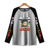 Herr t shirts x shirt hisoka killua toppar män ulzzang harajuku kawaii par kläder sommar långärmad topp kvinnor