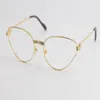 Hohe Qualität Gold Optische Brillen Herren Große Quadratische Brillen Damen Design Klassische Modell Brille mit box257M