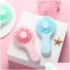 Party Favor Handheld Kleine Fan Cooler Draagbare USB Opladen Mini Stil Bureau Slaapzaal Kantoor Student Geschenken Nieuwe Drop Delivery Thuis Gar Dhus5