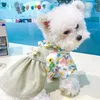 Dog Apparel Dress Cat Skirt Spring Autumn Pet Puppy Yorkies Pomeranian Shih Tzu Poodle Bichon Schnauzer Clothing Garment XS