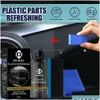 Araba Bakım Uzmanı Plastik Yenileme Kaplama Yenileme Ajanı Temizlik Ürünleri Sünger Havlu Kiti ile Restoratör Temizleyici Deliv Dh6ei